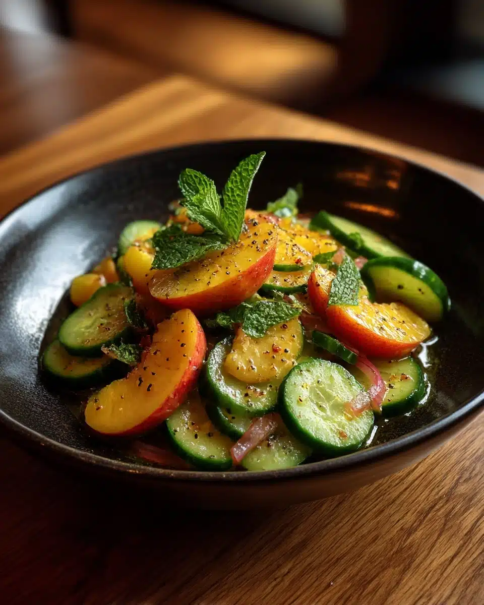 Gorgeous Peach Salad Recipe