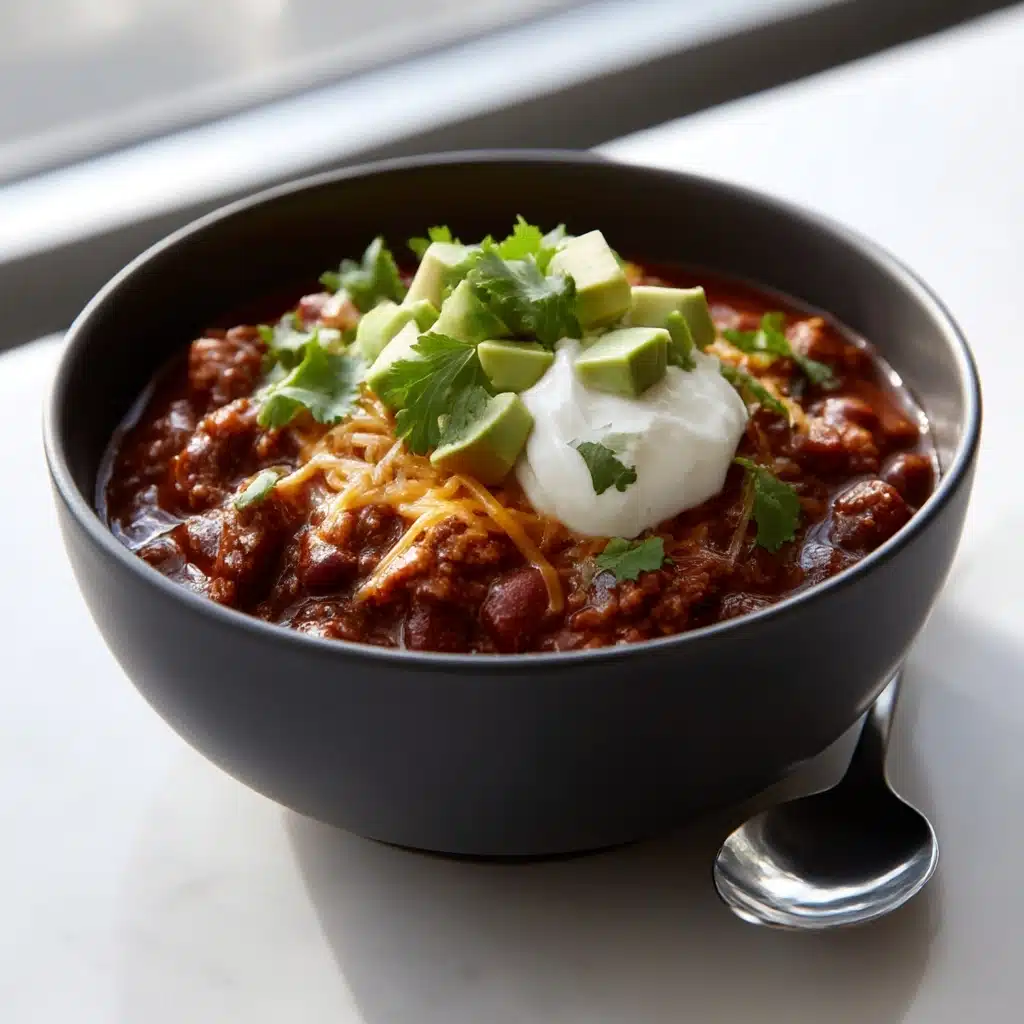 Slow Cooker Shredded Beef Chili Recipe - Recipe Image