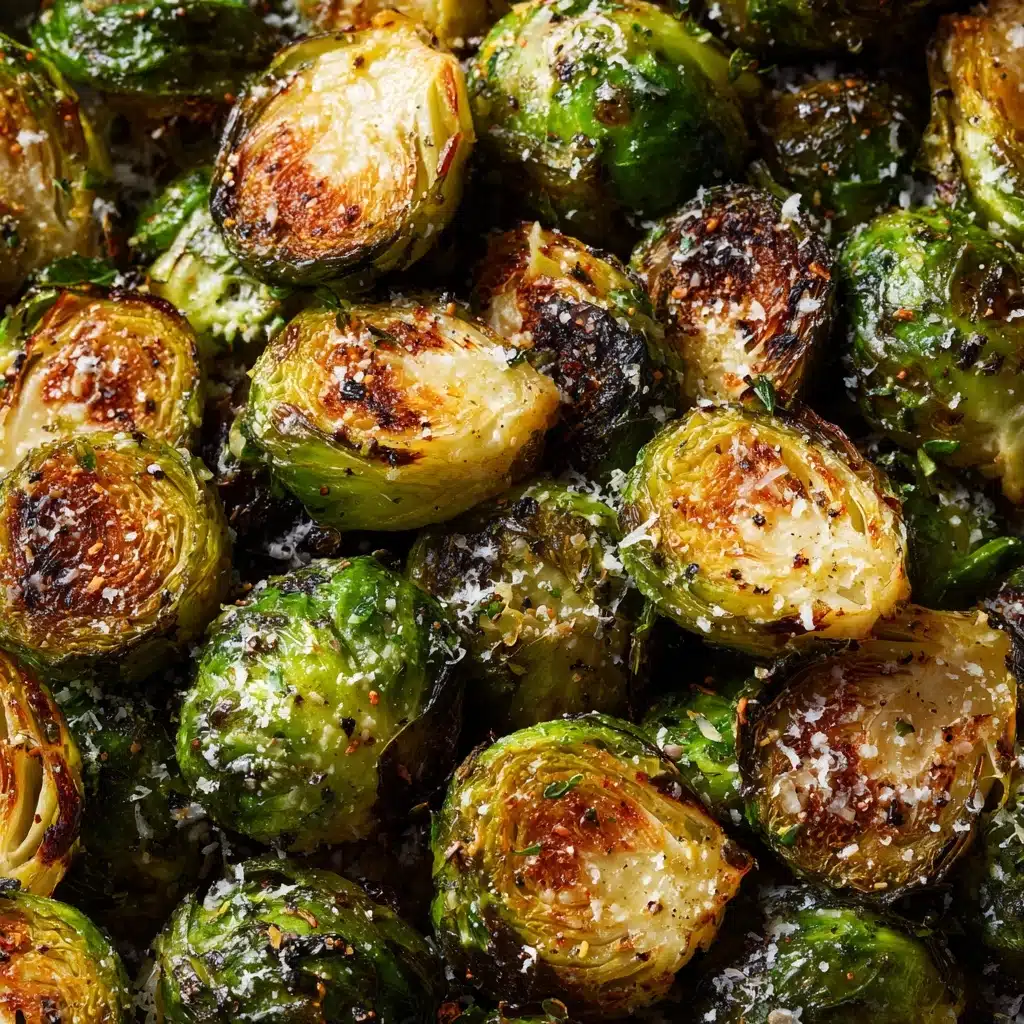 Garlic Parmesan Roasted Brussels Sprouts Recipe