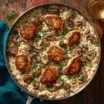 Creamy Mushroom Chicken and Rice Recipe