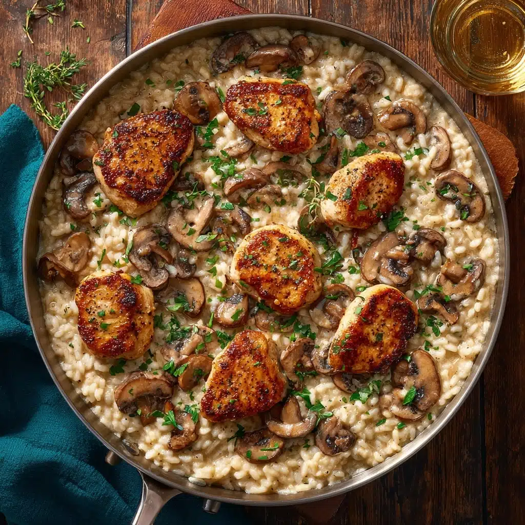 Creamy Mushroom Chicken and Rice Recipe - Recipe Image