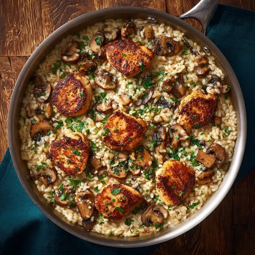 Creamy Mushroom Chicken and Rice Recipe - Recipe Image
