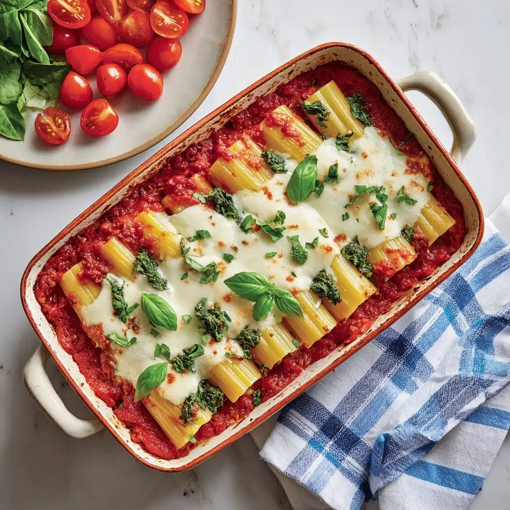Spinach and Ricotta Stuffed Manicotti Recipe
