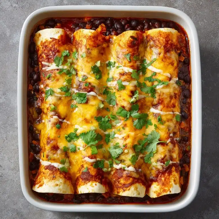Veggie and Black Bean Enchiladas Recipe