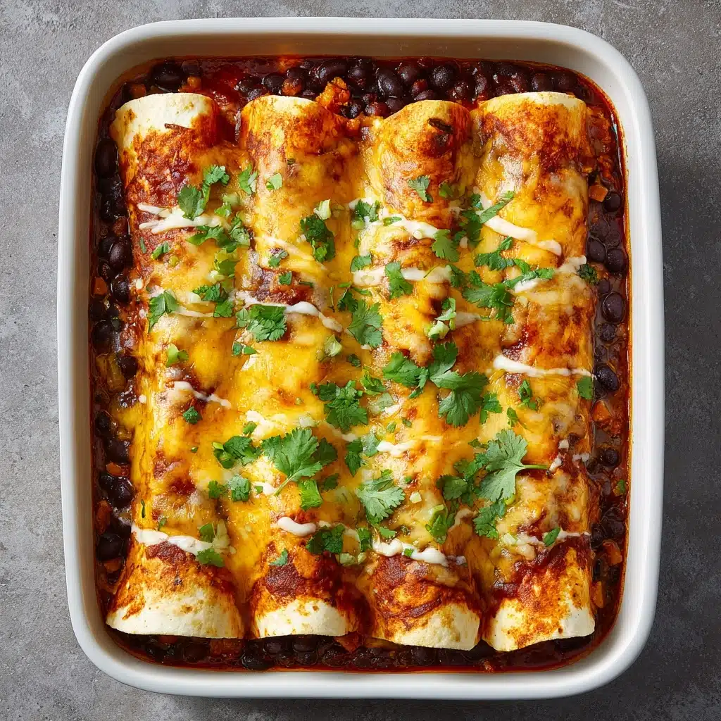 Veggie and Black Bean Enchiladas Recipe - Recipe Image