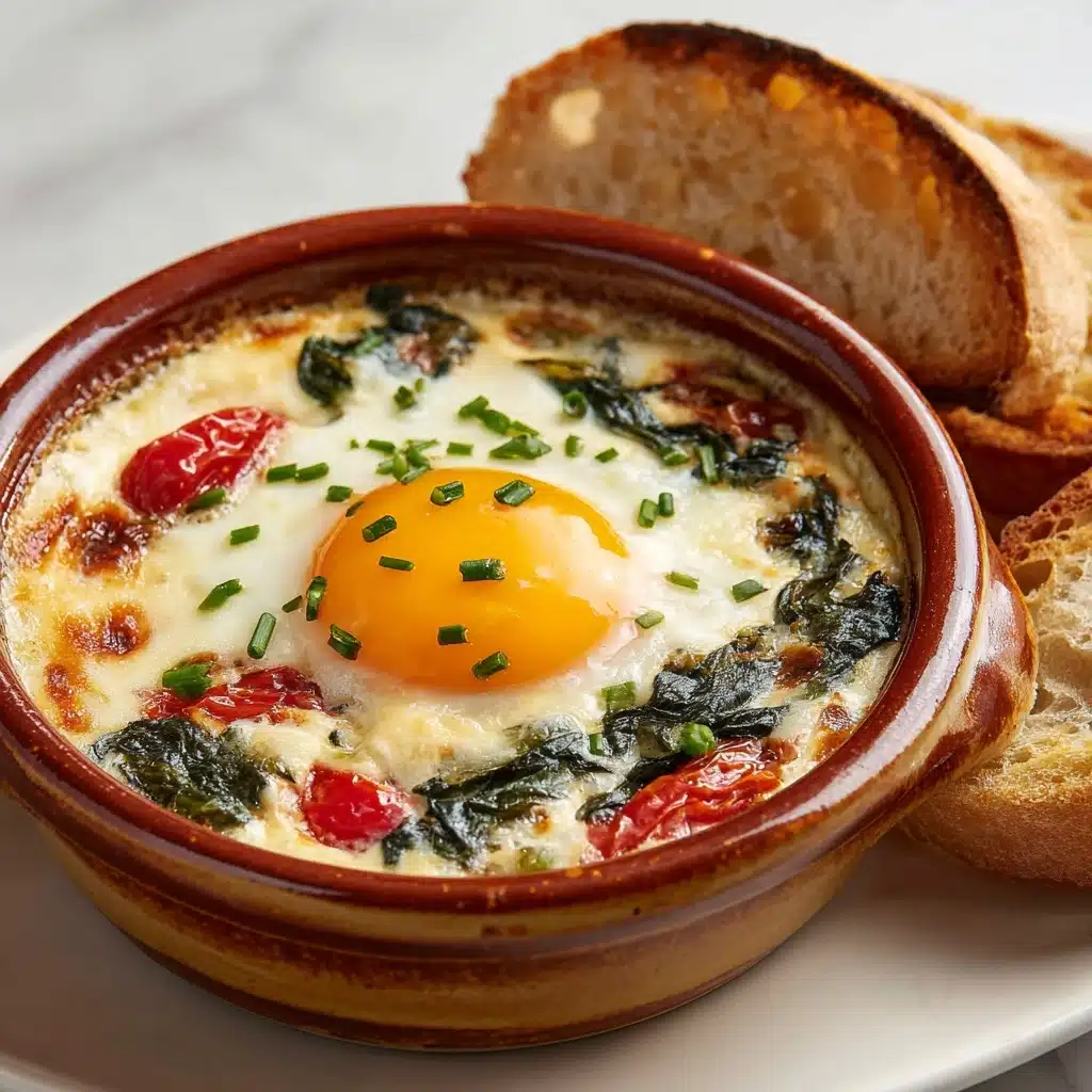 Baked Feta Eggs Breakfast Recipe