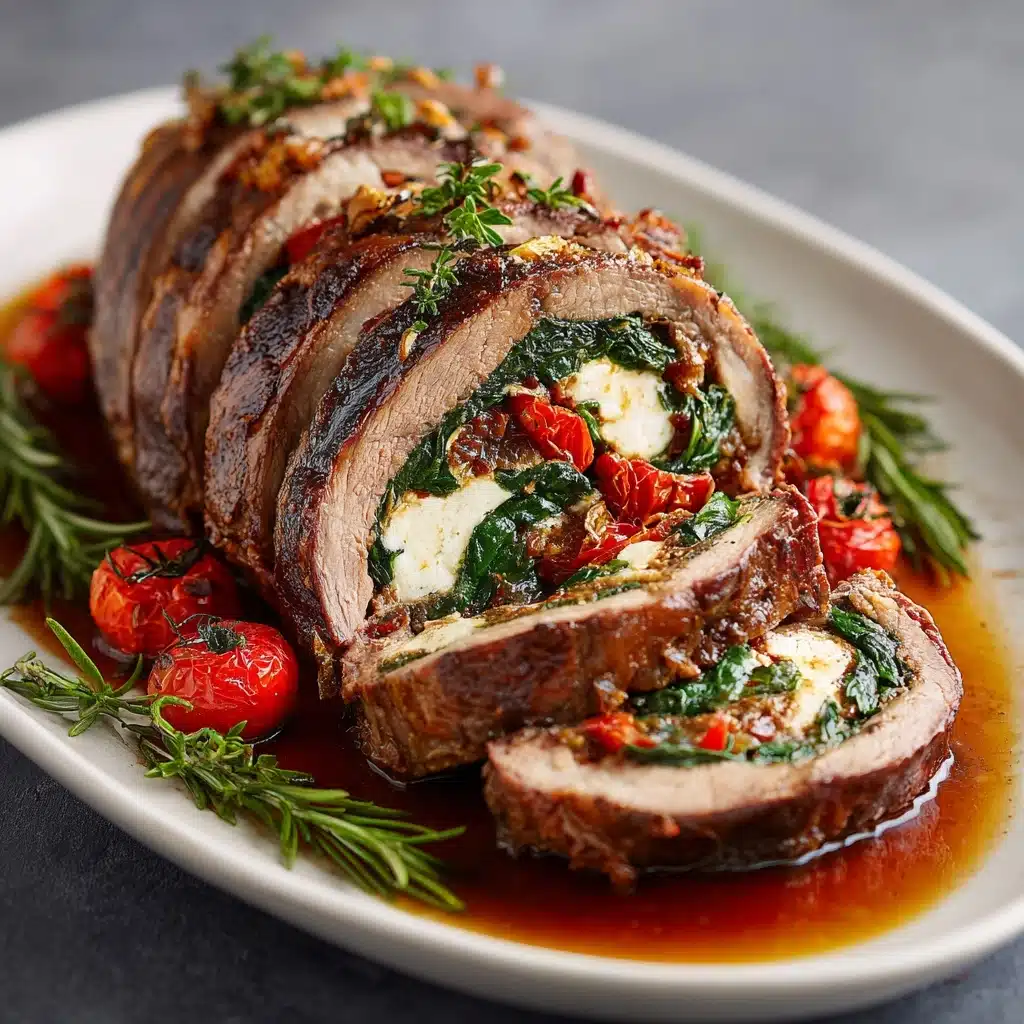 Italian Stuffed Flank Steak Recipe - Recipe Image