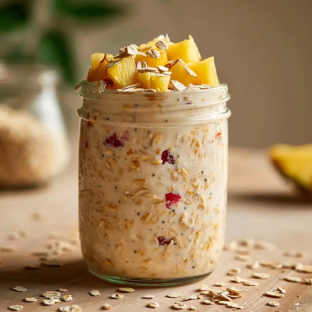 Pineapple Upside-Down Overnight Oat Recipe - Recipe Image