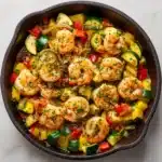 Easy Shrimp Vegetable Skillet Recipe