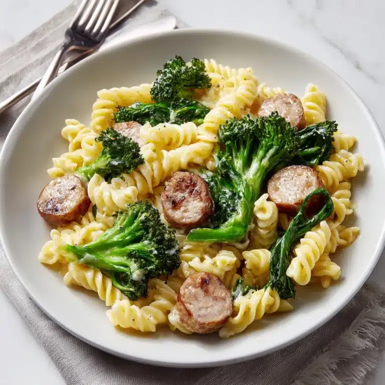 One-Pot Cheesy Smoked Sausage and Broccoli Pasta Recipe