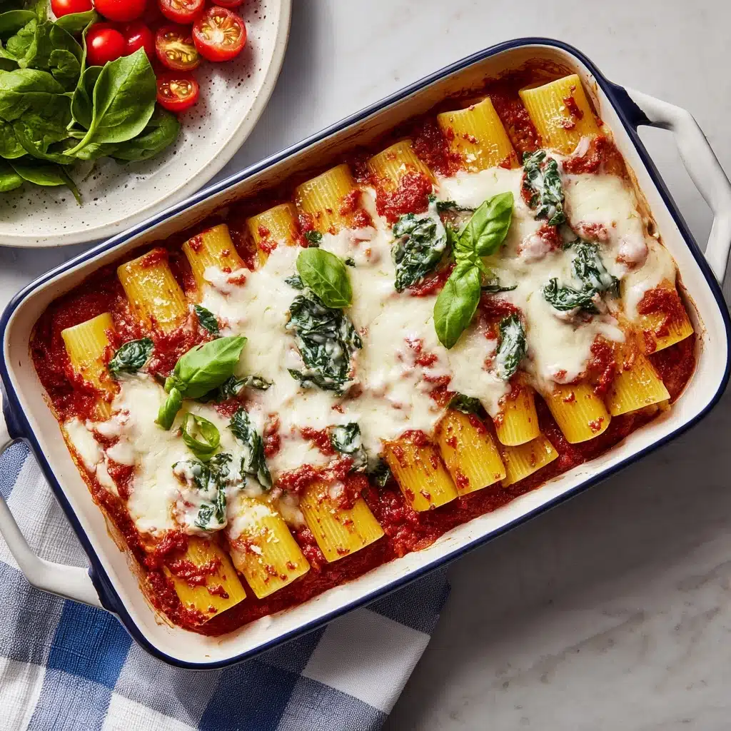 Spinach and Ricotta Stuffed Manicotti Recipe - Recipe Image