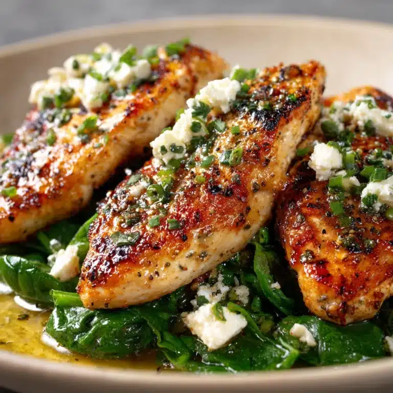 Easy Chicken Breast with Feta and Spinach Recipe