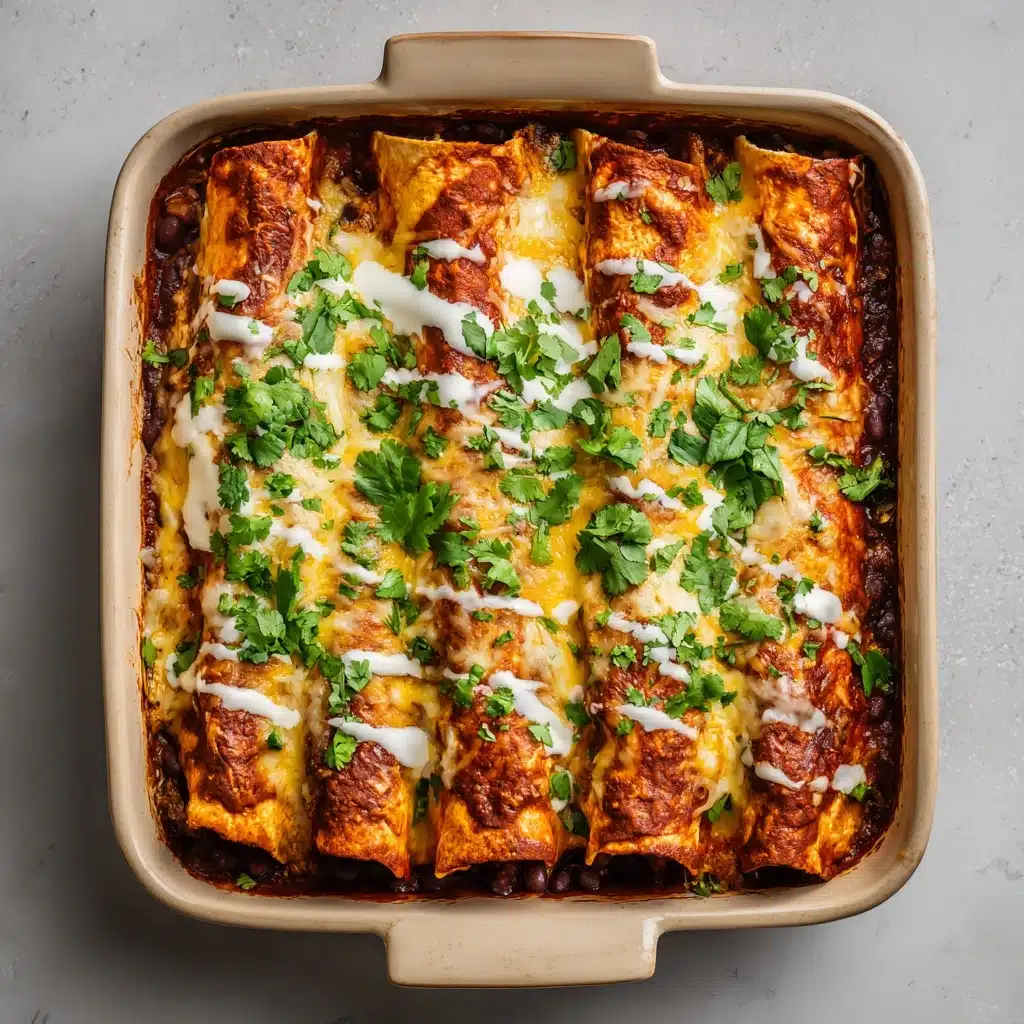 Veggie and Black Bean Enchiladas Recipe - Recipe Image