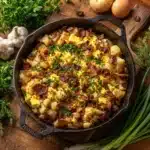 Cheesy Potato Egg Scramble Recipe