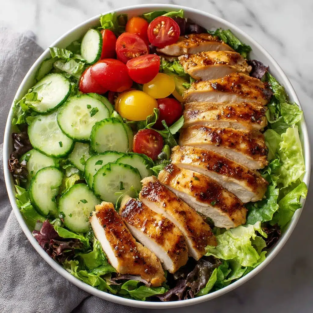 Grilled Chicken Salad with Honey Mustard Dressing Recipe - Recipe Image