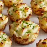 Garlic Parmesan Mashed Potato Cups Recipe