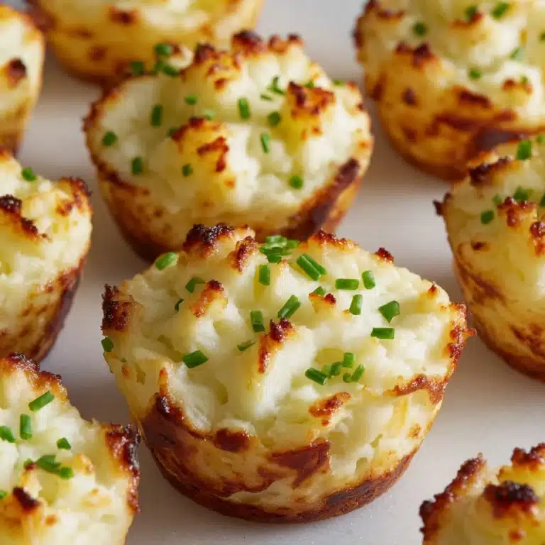 Garlic Parmesan Mashed Potato Cups Recipe