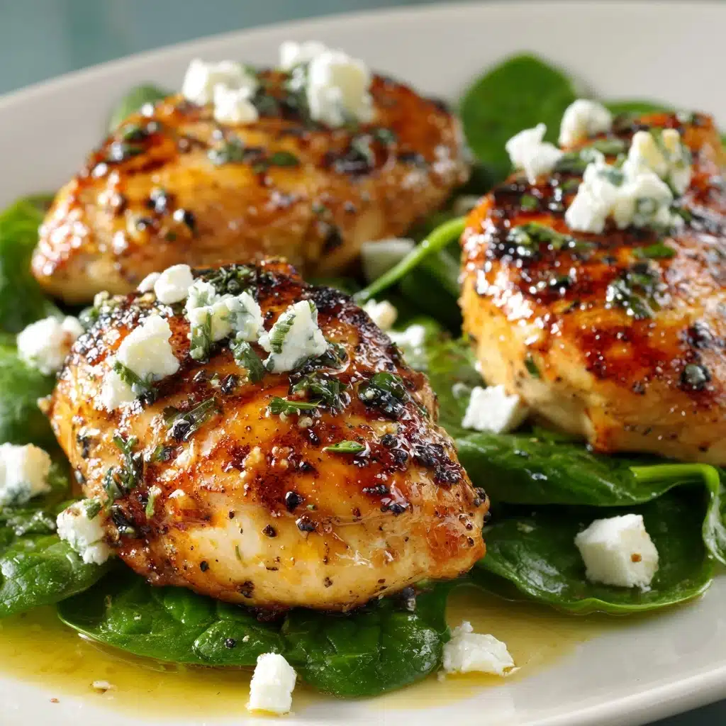 Easy Chicken Breast with Feta and Spinach Recipe - Recipe Image