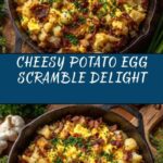 Cheesy Potato Egg Scramble Recipe