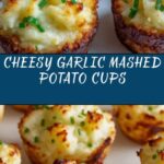 Garlic Parmesan Mashed Potato Cups Recipe