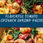 Tomato Spinach Shrimp Pasta Recipe