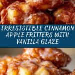 Soft Cinnamon Apple Fritters with Vanilla Glaze Recipe