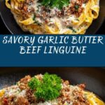 Garlic Butter Beef Linguine Recipe