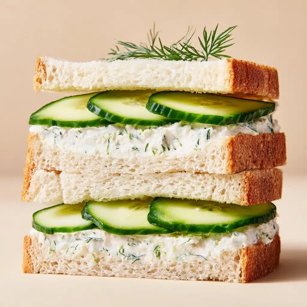 Creamy Cucumber Tea Sandwiches Recipe - Recipe Image