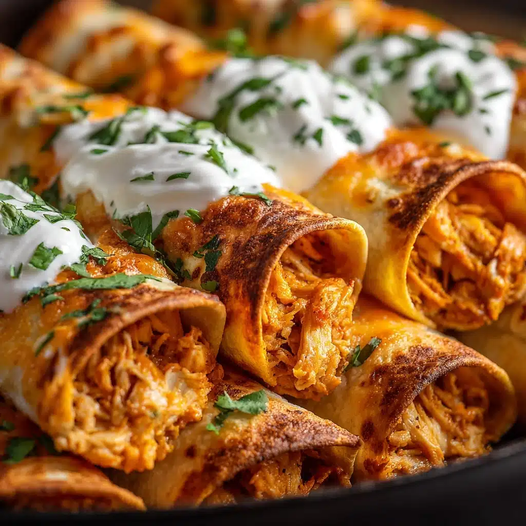 Jalapeño Cream Cheese Buffalo Chicken Taquitos Recipe - Recipe Image