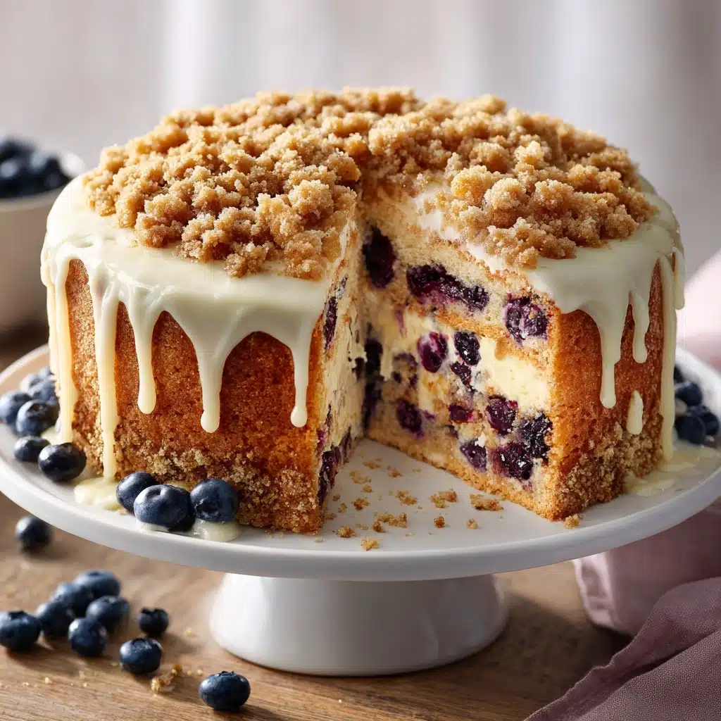 Brown Sugar Blueberry Coffee Cake Recipe - Recipe Image