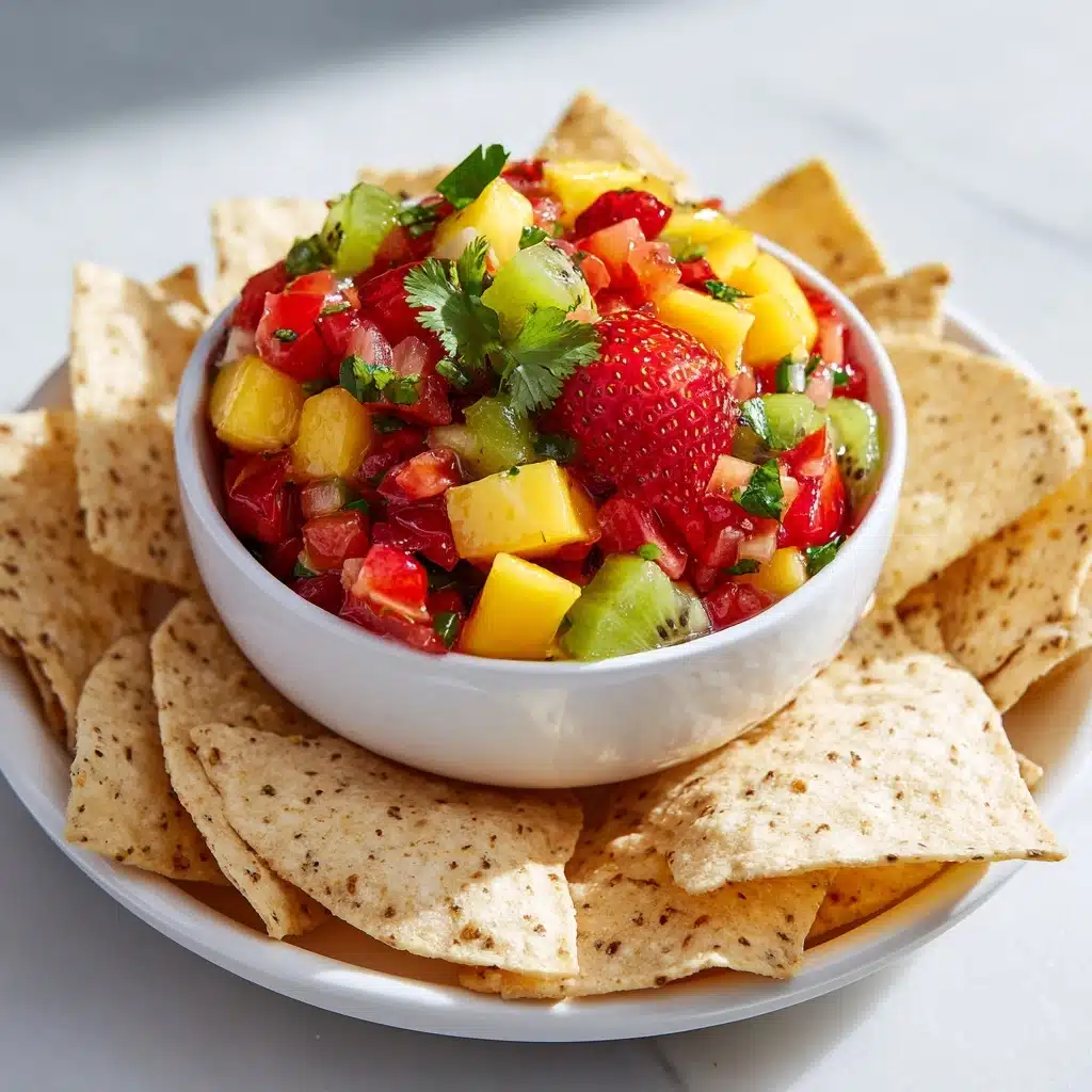 Salsa with Cinnamon-Sugar Tortilla Chips Recipe - Recipe Image