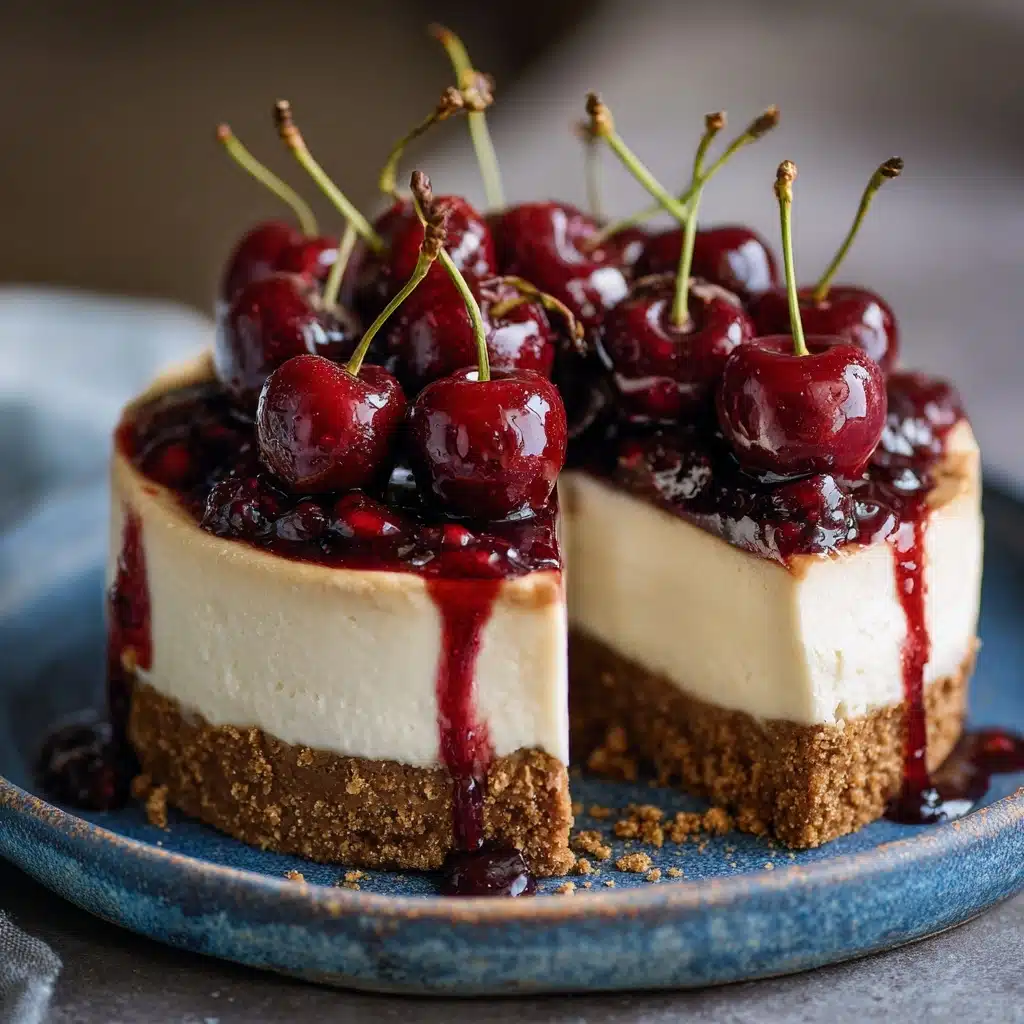 Spiked Cherry Cheesecake Recipe - Recipe Image