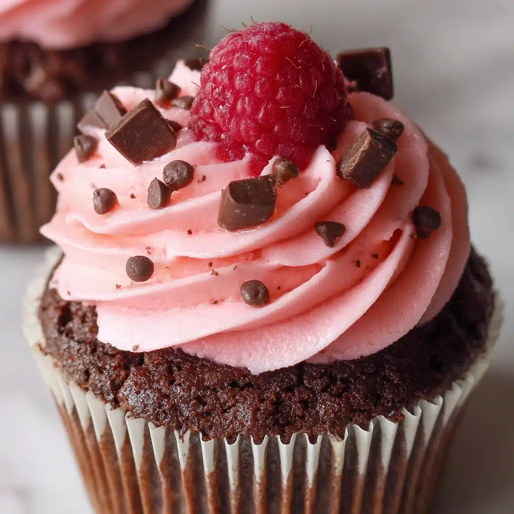 Chocolate Raspberry Cupcakes Recipe - Recipe Image