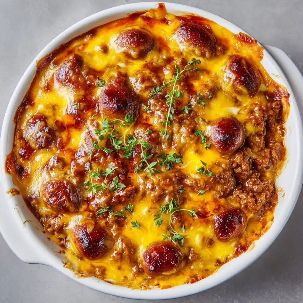 Chili Cheese Dog Casserole Recipe - Recipe Image