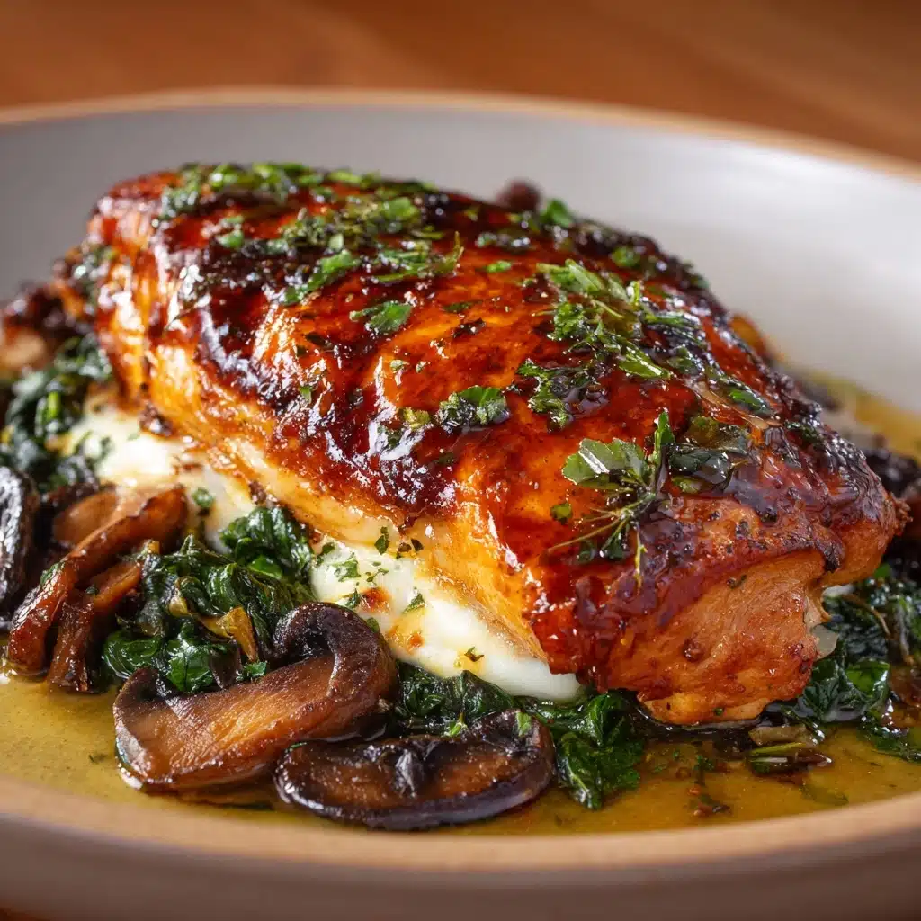 Healthy Mushroom-Stuffed Chicken Breast Recipe - Recipe Image