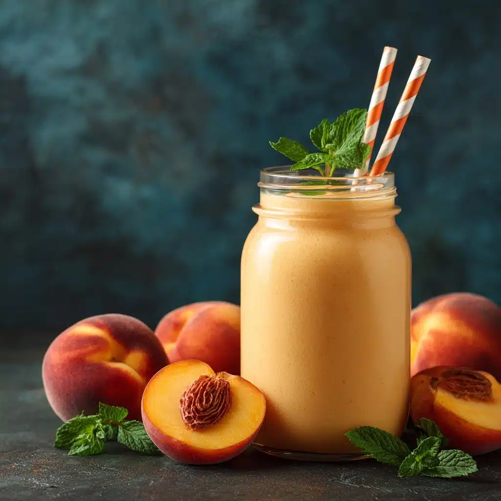 Peach Milkshake Recipe - Recipe Image
