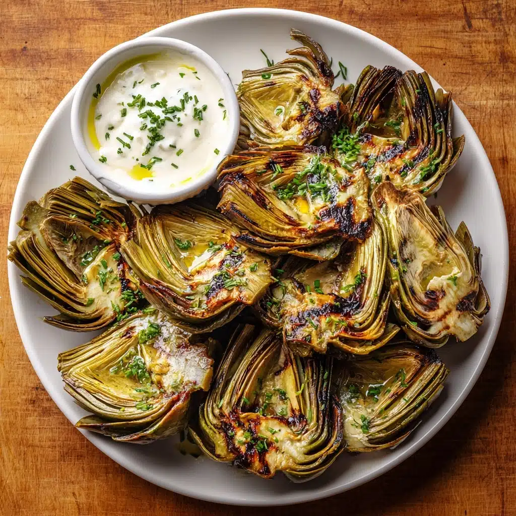 Grilled Artichokes with Garlic Aioli Recipe - Recipe Image