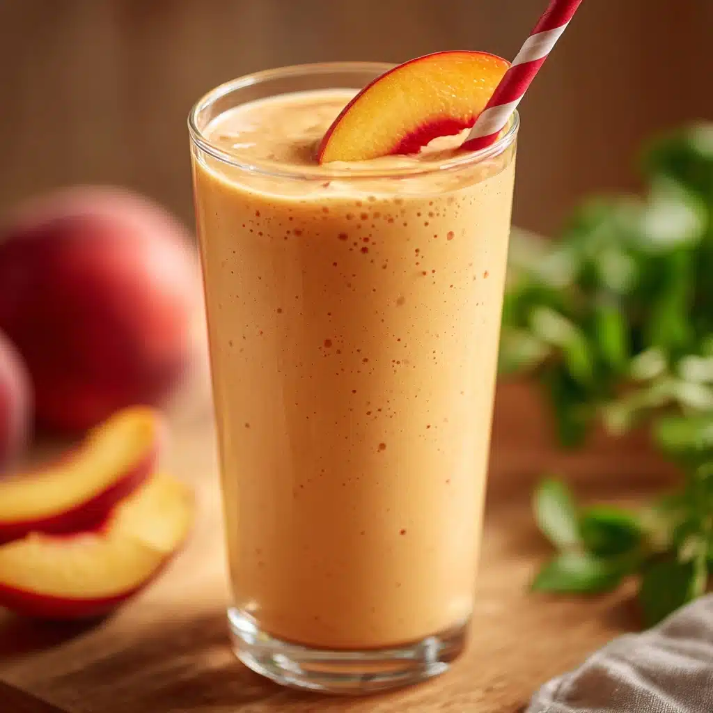 Vegan Peach Smoothie Recipe - Recipe Image