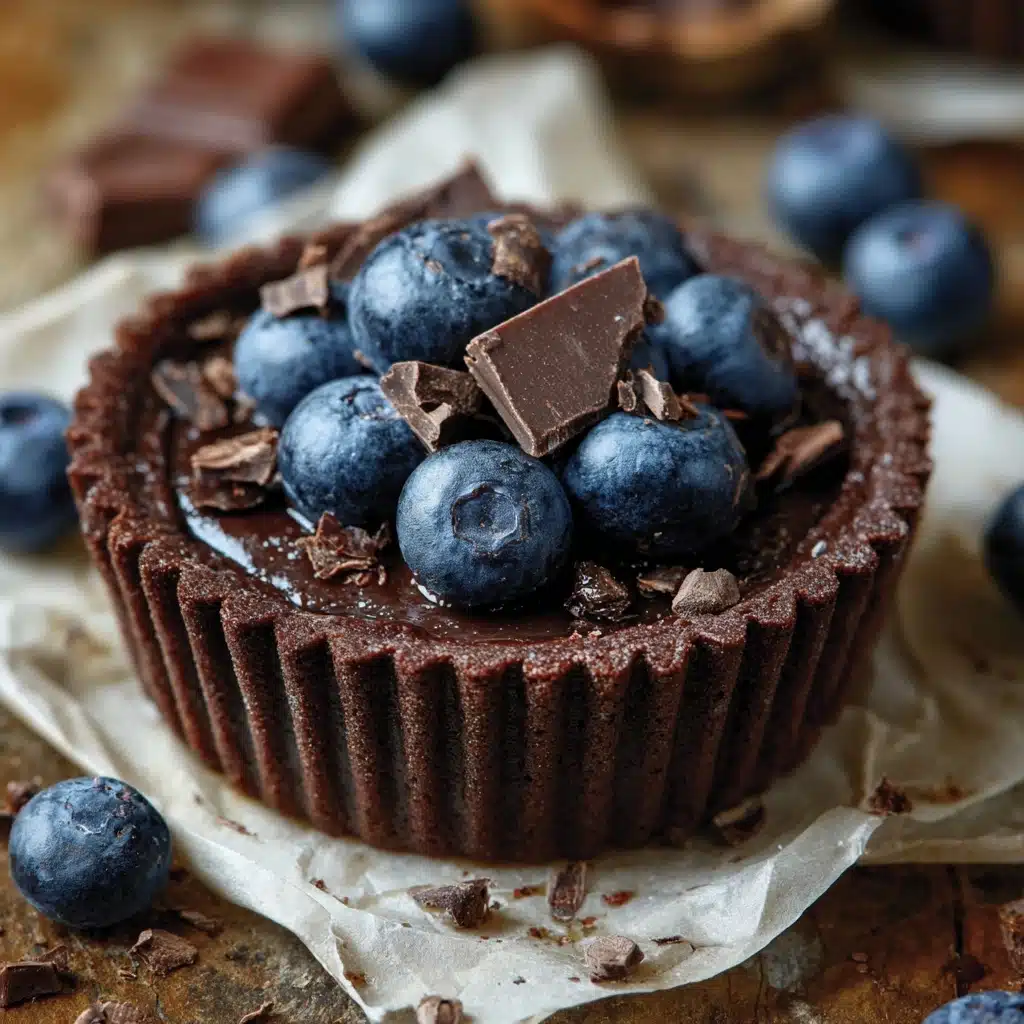 Dark Chocolate & Blueberry Frozen Yogurt Bites Recipe - Recipe Image