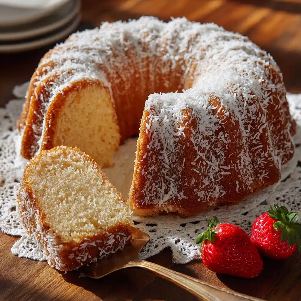 Delicious Coconut Cream Cheese Pound Cake Recipe - Recipe Image