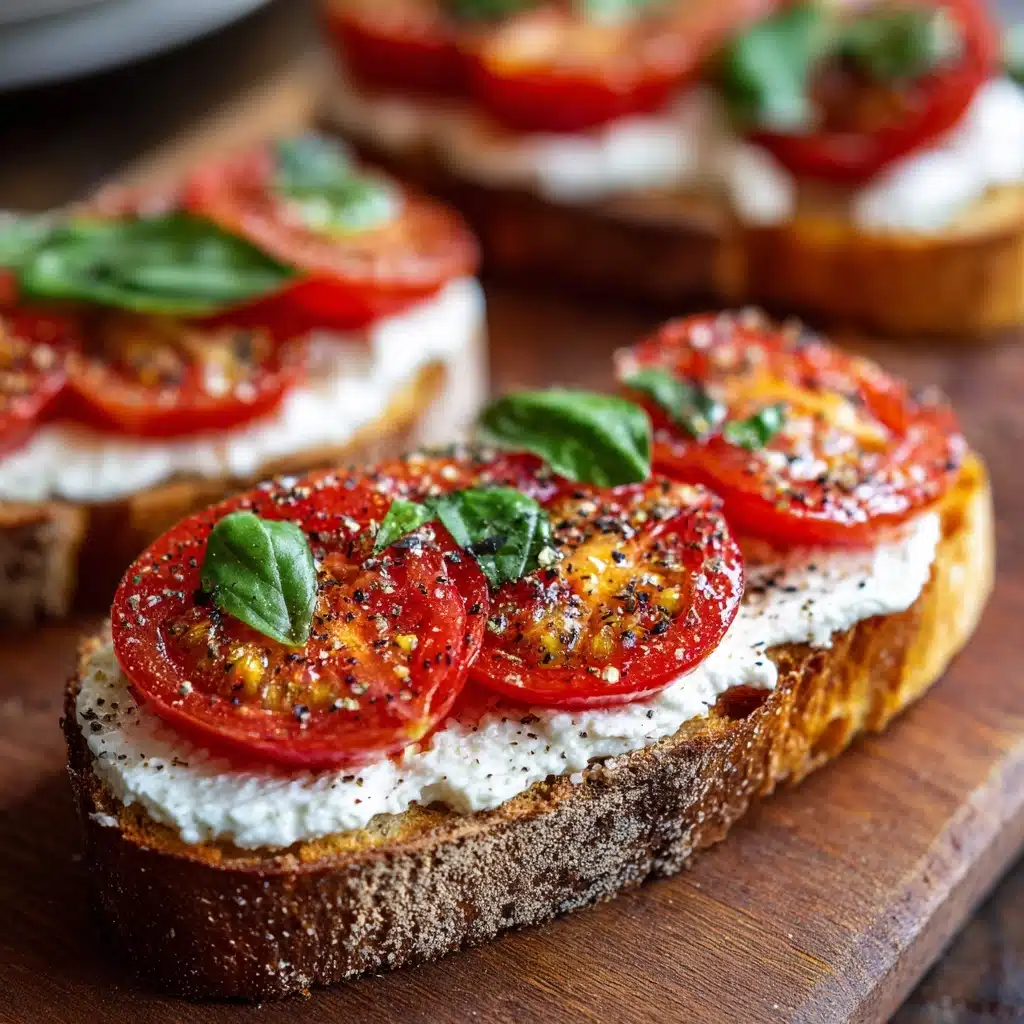 Ricotta & Tomato Sourdough Toast Recipe - Recipe Image