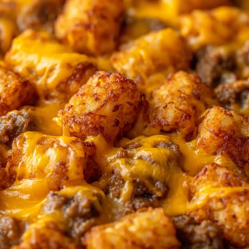 Cheesy Hot Dog Tater Tot Casserole Recipe - Recipe Image