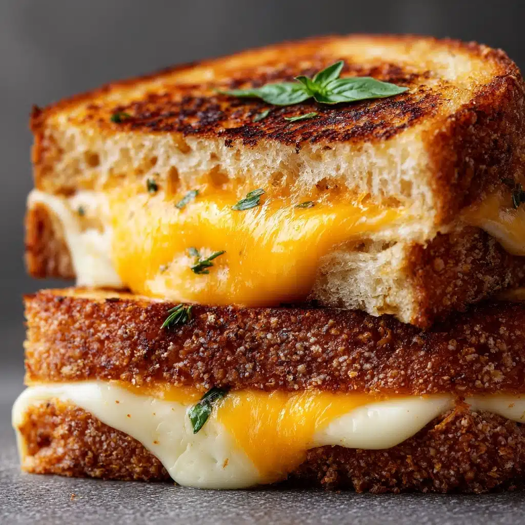 Honey Peach White Cheddar Grilled Cheese Recipe - Recipe Image