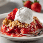 Strawberry Rhubarb Baked Oatmeal Recipe