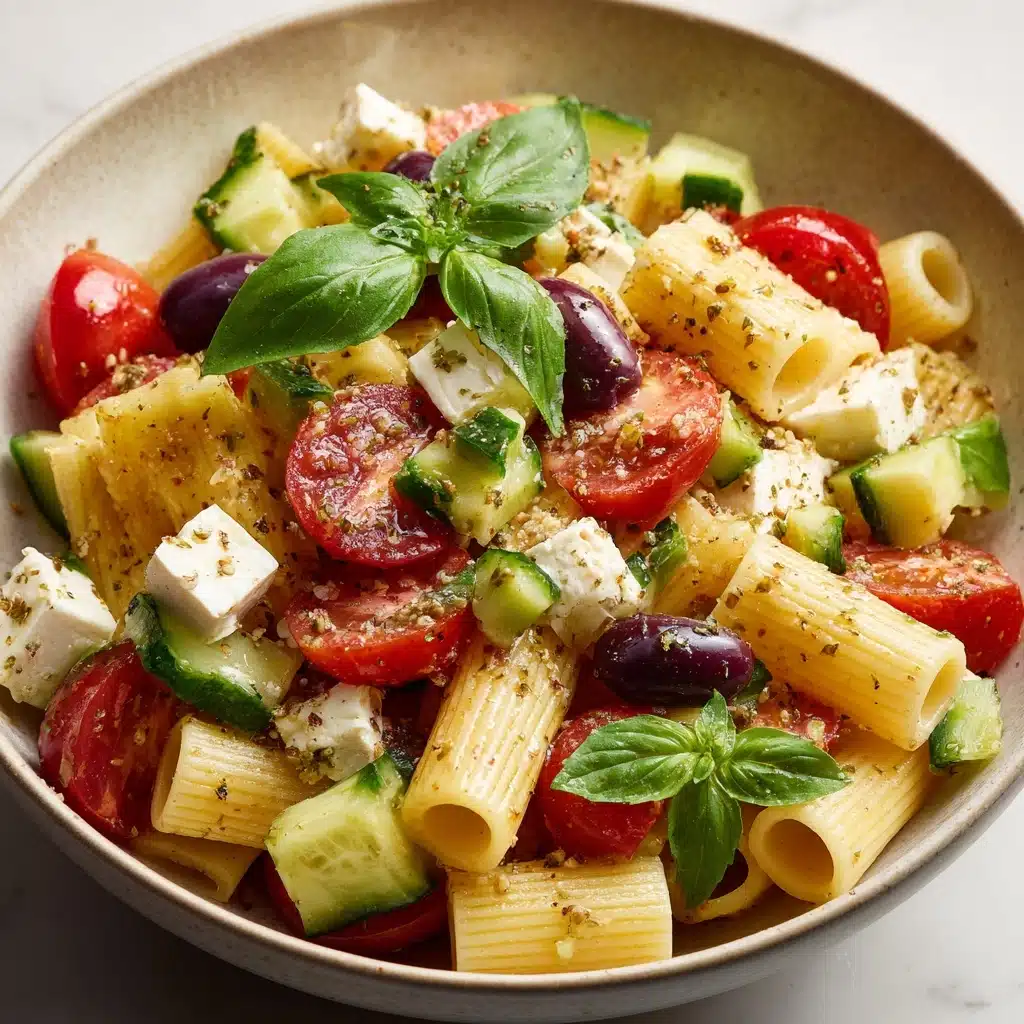Horiatiki Pasta Salad Recipe - Recipe Image