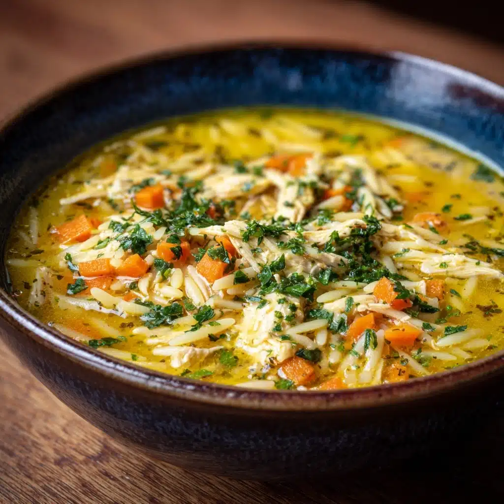 Lemon Chicken Orzo Soup Recipe - Recipe Image
