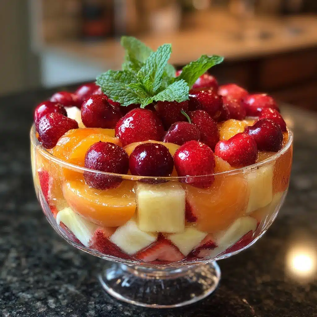 Summer Peach Fruit Salad: A Refreshing Summer Treat Recipe - Recipe Image