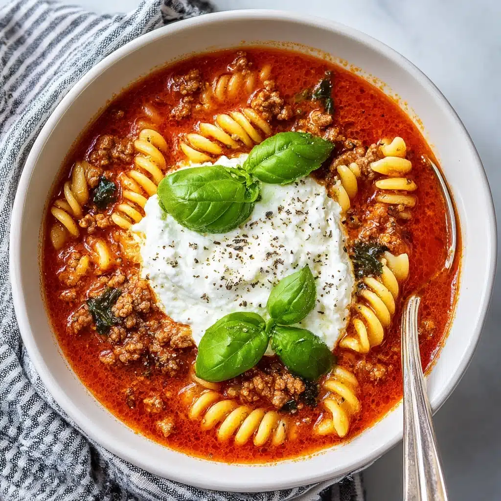 Easy Lasagna Soup Recipe - Recipe Image