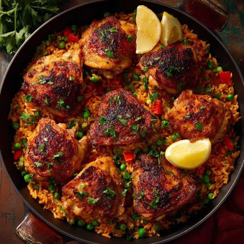 One Pan Spanish Chicken and Rice Recipe - Recipe Image