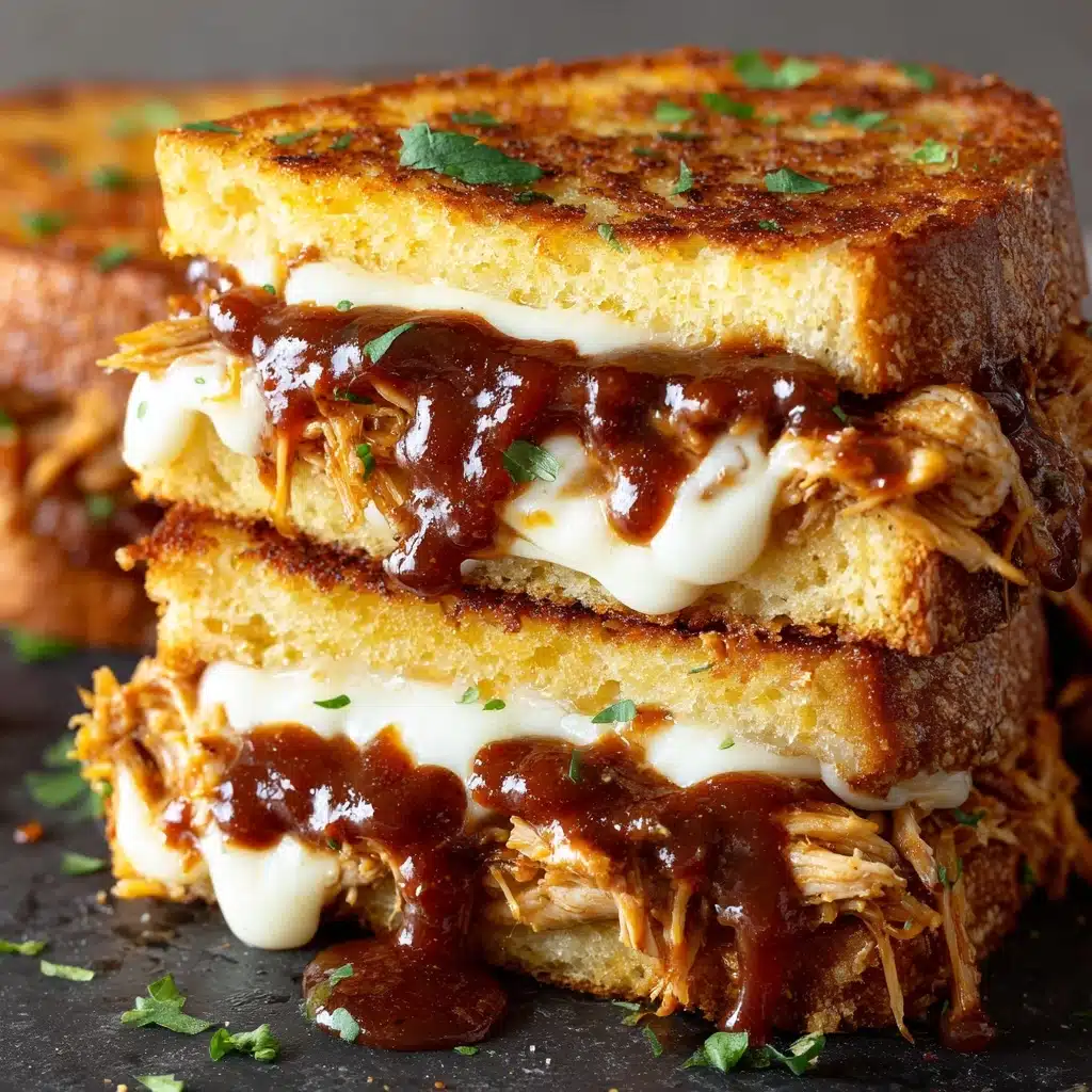 BBQ Chicken Grilled Cheese Recipe - Recipe Image